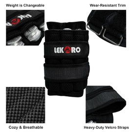 Adjustable Wrist Ankle Weights, Removable Arm & Leg Weight for Men & Women, Fitness, Strength Training, Running, Walking, Jogging, 1 Pair 2 Pack (Adjustable Ankle Weights 22 LBS)