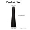8.5 Inch Tall Conic Black Ceramic Flower Vase Small Bud