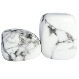 mookaitedecor 460 g White Howlite Turquoise Tumbled Stones for Home Decoration, Irregular Polished Chakra Healing Stone Set for Crystal Healing, Reiki, Wicca, Meditation, Garden Decoration