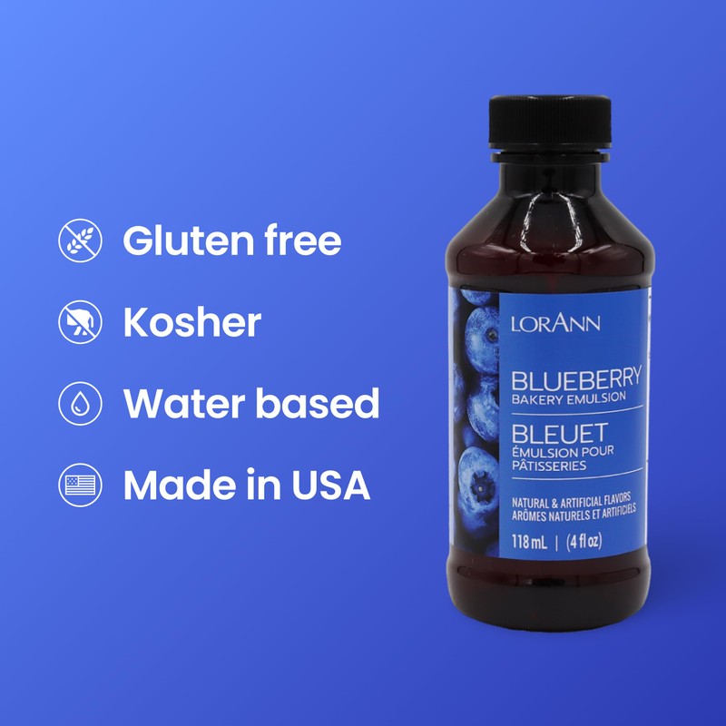 Lorann Oils Blueberry Bakery Emulsion: Realistic Blueberry Flavor, Perfect for