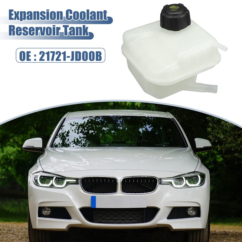 X AUTOHAUX 21721-JD00B Car Auto Coolant Overflow Reservoir Expansion Tank