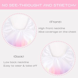 EASTBUDDY Gymnastics Leotard for Girls with Shorts Sparkly Toddler Gymnastics Outfit Kids Leotards Bodysuits Light Pink 10-12 Years