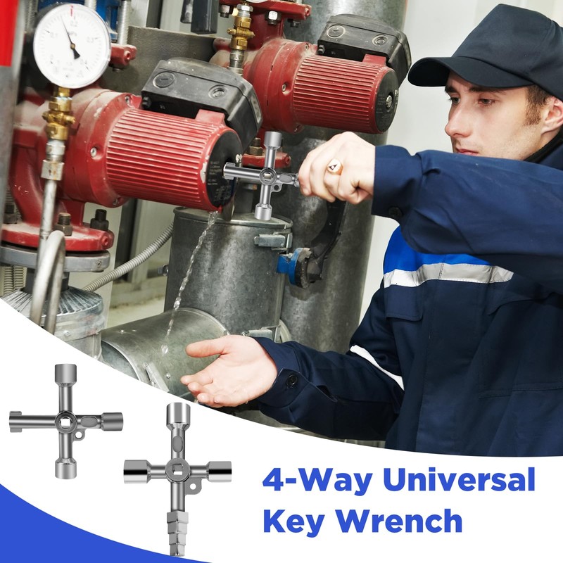 KATIMI 6PCS Gas Meter Box Key Set, Universal Square Gas