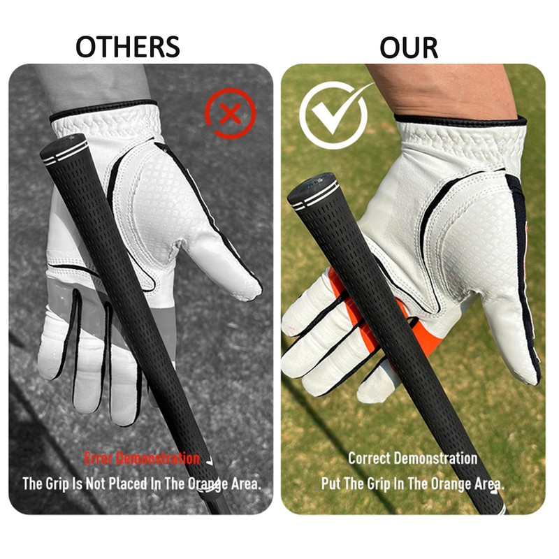 HPLSZCN Men's Golf Gloves Left Handed Golfer Breathable Comfotable Fit