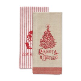 DII Christmas Kitchen Towels Vintage Inspired Holiday Dish Towel Set, 18x28, Believe, 3 Count