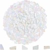 Yazikisa 1.1 lb Irregular Crystal Mosaic Tiles White Glass Tile