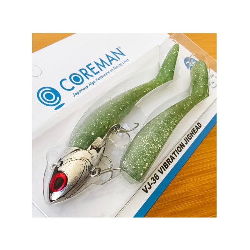 Coreman Vibration Jig Head VJ-36#003 Silver Head / Sardine on
