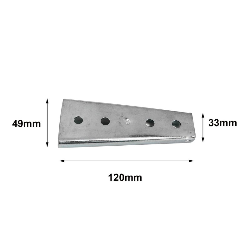 heyous 2 Sets 120x49mm Metal Silver Sectional Sofa Interlocking Connector