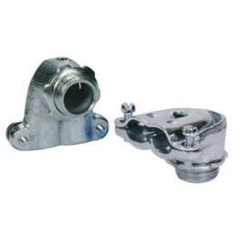 Morris Products 15067 90 Degree Flex Duplex Box Connector, Zinc Die Cast, 3/8" Trade Size, 5-Pack