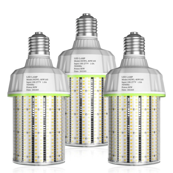 KUKUPPO 3PACK LED Corn Light Bulb, 80W E39 Mogul 12000