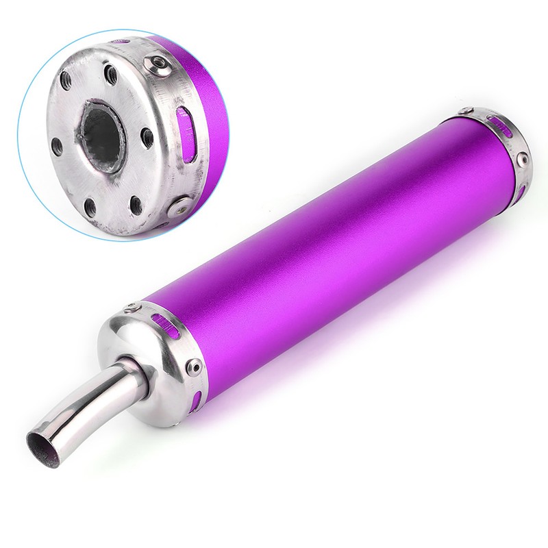 Stainless Steel Exhaust Muffler Silencer 20mm/0.8in Modified Parts for 2