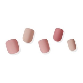 Musemark Reusable Nail Tips Cashmere Rose Short Square / 뮤즈마크 리유저블 네일팁 캐시미어 로즈 숏 스퀘어