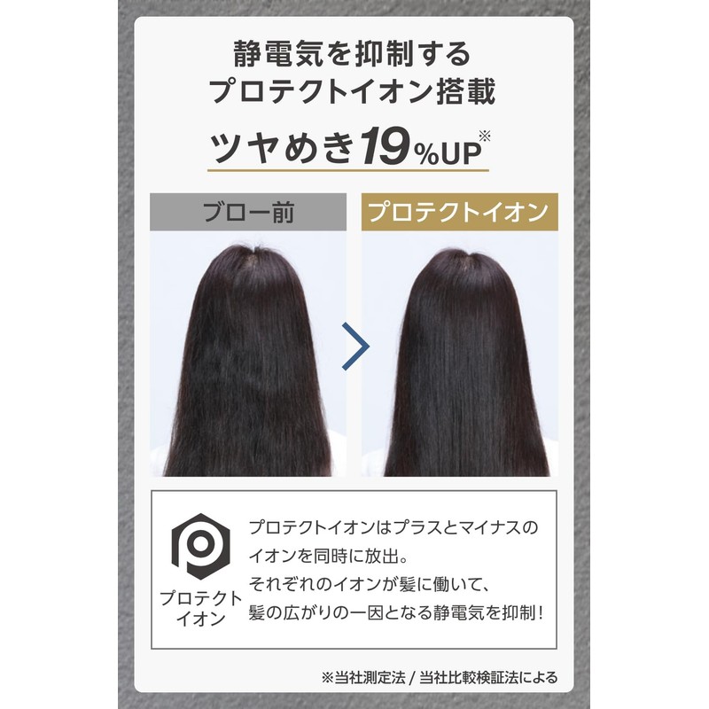 TESCOM NIB400A-K/E Dryer, Protect Ion, Lightweight, Compact, 5.9 ft (1.7