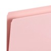 Smead File Folder, Straight-Cut Tab, Letter Size, Pink, 100 per