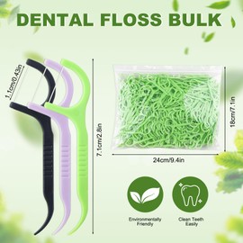 Bulk Floss Picks Dental Floss Sticks Bulk for Teeth, Floss Picks Dental Floss Picks Bulk for Family, Travel, Braces & Sensitive Teeth Dental Hygiene Essentials 1500