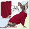 DENTRUN Sphynx Hairless Cats Shirt, Pullover Kitten T-Shirts with Sleeves,