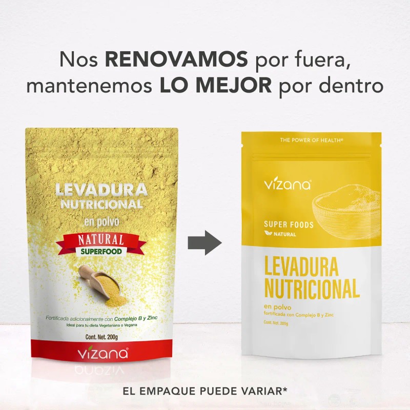 Levadura Nutricional En Polvo 200g Vizana Nutrition