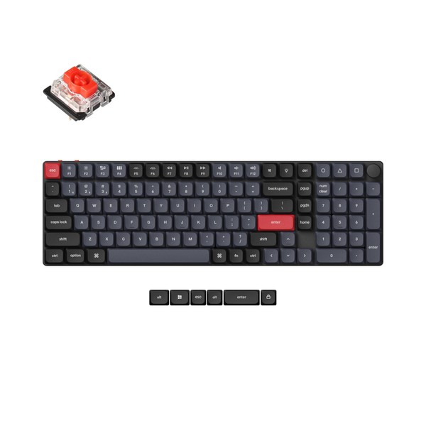 Keychron K17 Pro Wireless/Wired Custom Mechanical Keyboard Ultra-Slim 96% Layout