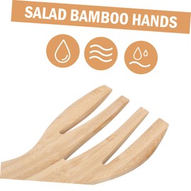 SHOWERORO 1pc Salad Mixer Server Dryer Cooking Lid Flatware Consecutive Salad Tongs Toppings Barbecue Food Spoons Lettuce Expandable Maker Salad Toss Kitchen Supply Yellow