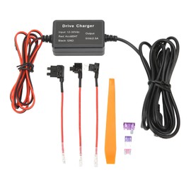 GPS Navigator Hard Wire Kit, Dash Cam Hardwire Kit 5V/2.5A Wear Resistant MINI USB Adapter for Detector