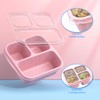 Enstphjoy Snack Boxes (3 Pack) - Stackable Bento Boxes with