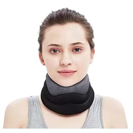 SIQITECHUK Neck Support Brace Adjustable Cervical Collar Soft Neck Support Collar Breathable High Elastic Cervical Collar Relieves Pain and Pressure in Spine Neck Brace for Men, Women, Elderly