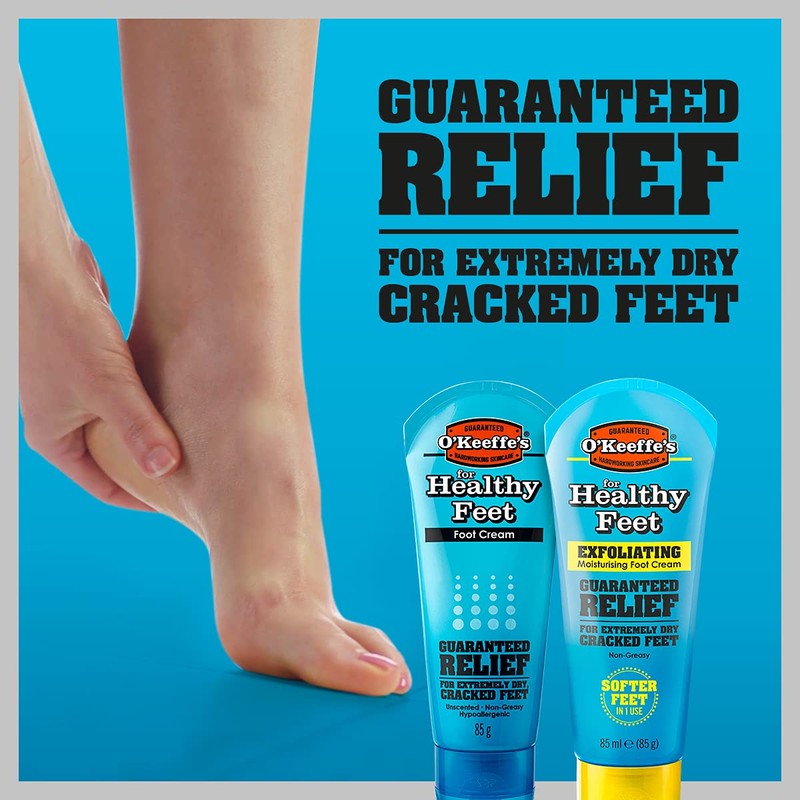 O'Keeffe's Healthy Feet 80ml & Healthy Feet Exfoliating 80ml (Twin