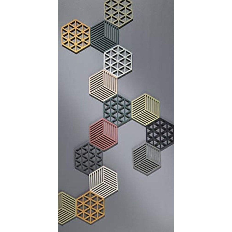 Zone Denmark, Triangles Topfuntersetzer/Untersetzer für Auflauf-/Ofenformen, Silikon, 24 x 14