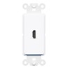RiteAV - HDMI Port Wall Plate Decorative (Rocker) White
