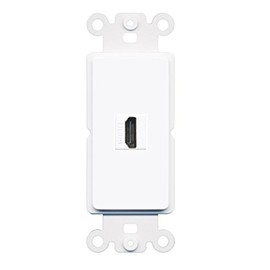 RiteAV - HDMI Port Wall Plate Decorative (Rocker) White