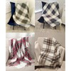 Fennco Styles Classic Plaid Pattern Fringe Throw Blanket 50" W