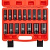 ATOOLMIC 16 Pieces 1/2 Inch Metric Drive Impact Socket Set(Deep10mm-32mm)