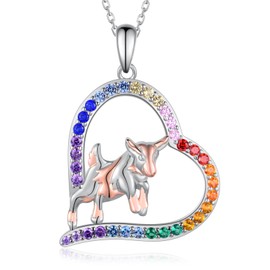 Goat Necklace 925 Sterling Silver Goat Gifts for Goat Lovers Jewelry for Women Girl