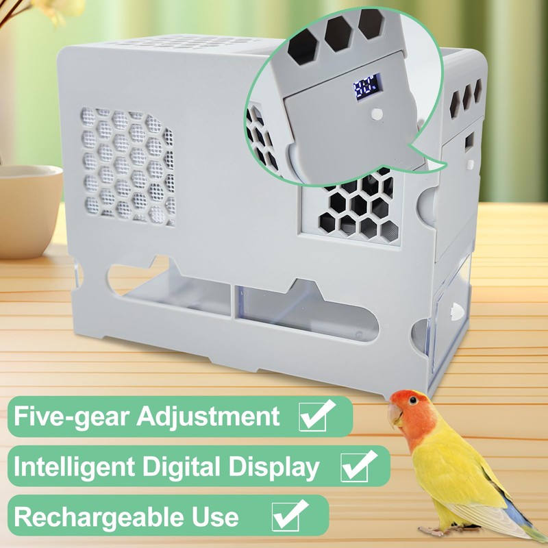 Bird Feed Shell Blowing Machine,No Assembly Required Husk Remover Wind