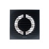 Diameter: 100 mm, Anthracite Bathroom Wall Fan, Exhaust Fan, Quiet,