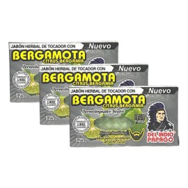 Jabón Facial De Bergamota 125g Del Indio Pápago Pack3