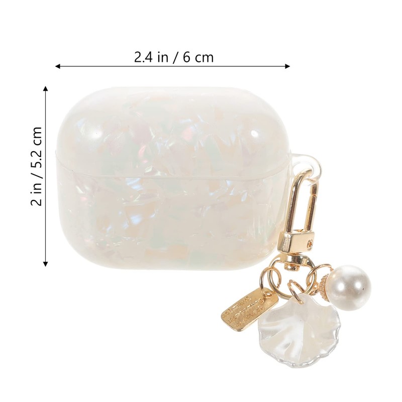 KOMBIUDA Creative Shell Pattern Earbuds Protector Case for Stylish TPU