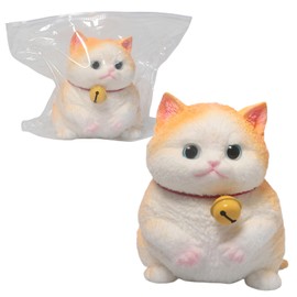 1pcs Big Squishy Cat Toy, Handmade Large Cute Soft Cat Funny Squeeze Toys for Stress Relief, Cat Shaped Squishy Toys,Cat Toy pet Simulation Cut cat Pinch Toy (1pcs Big cat -C)