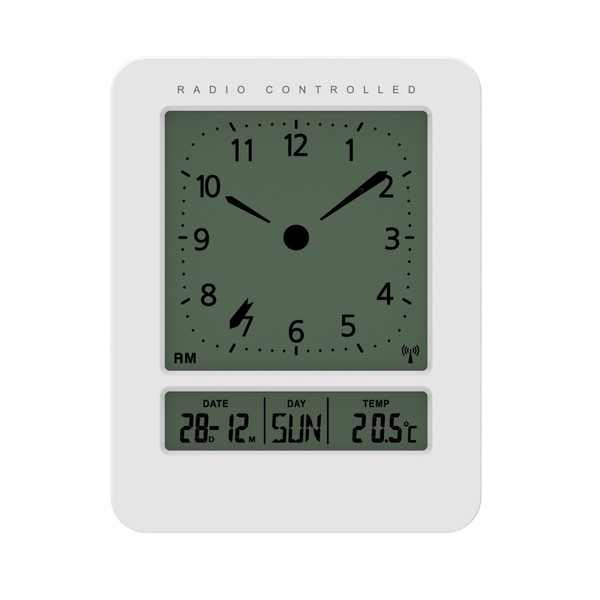 Technoline Funkwecker WT 745 mit Innentemperaturanzeige sowie Datums- und Wochentagsanzeige,