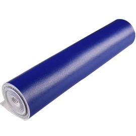 HGUAN Smooth Solid Color Blue Faux Leather 12"X53"(30cmX135cm),Faux Leather Sheets Roll Very Suitable for Making Crafts, Leather Earrings, Bows,Sewing (Blue)