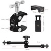KRGNPLE Magic Arm Camera Arm 11 Inch Super Clamp Overview