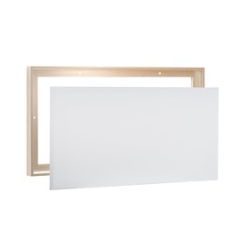 PIXY CANVAS Value Pack of 22x30 Stretched Canvas 3/4 (0.75) inch deep and Floater Frame for Your Paintings/Artwork/Wall Art/Wall Decor (Champagne, 22 x 30 inch, Landscape)