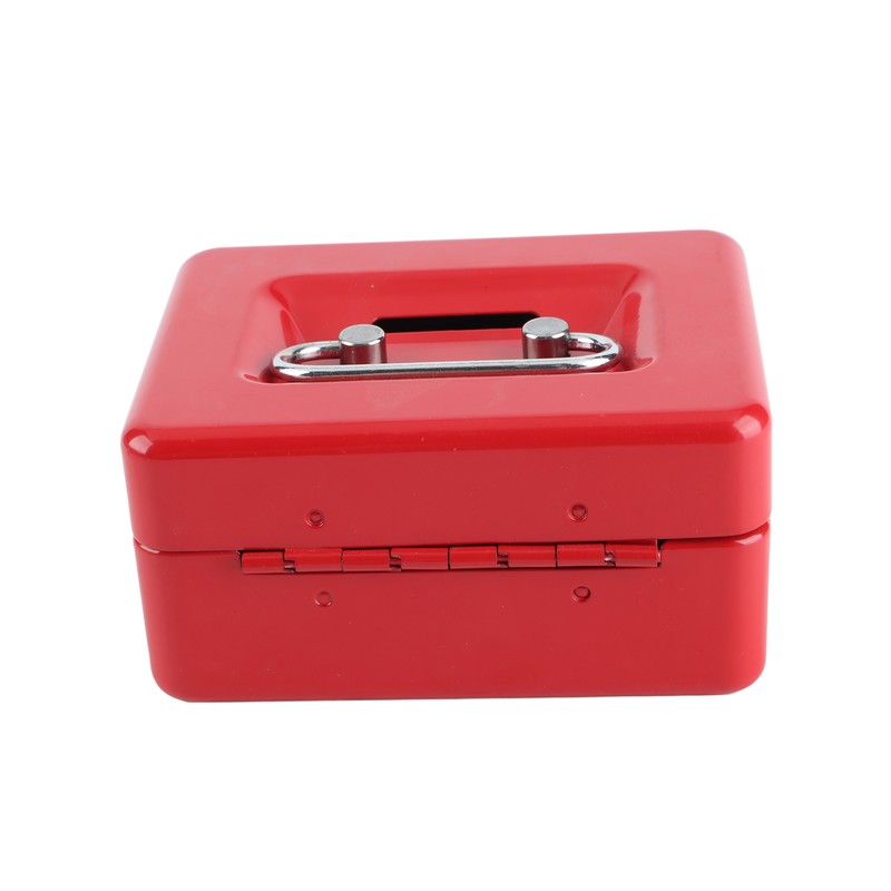 Cash Box with Money Tray Metal Storage Safe Lock Box