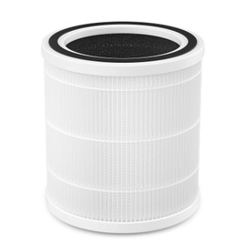 FITNATE Air Purifier Replacement Filter, 3-in-1 True HEPA, High-Efficiency Activated Carbon, Core300-RF, 1 Pack, White