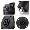 KUOQIY 4 Pieces 4-Pin Speakon Socket Adapter, Speakon Panel Twist