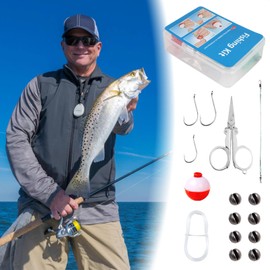 Lake Fishing Tackle Kit - Fishing Lures Accessories Kit,Multifunctional Complete Supplies Gear for Husband Lake Catfish River Camping Trout Dad Men Bass