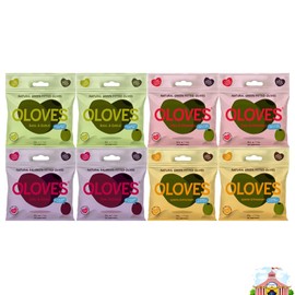 Generic Variety Pack Pitted Green Olives & Kalamata Olives Oloves - 4 Flavors: Basil & Garlic, Chili & Oregano, Lemon & Rosemary, Chili & Garlic, 2 Each, 1.1 Oz, 8-pack - Healthy Snack