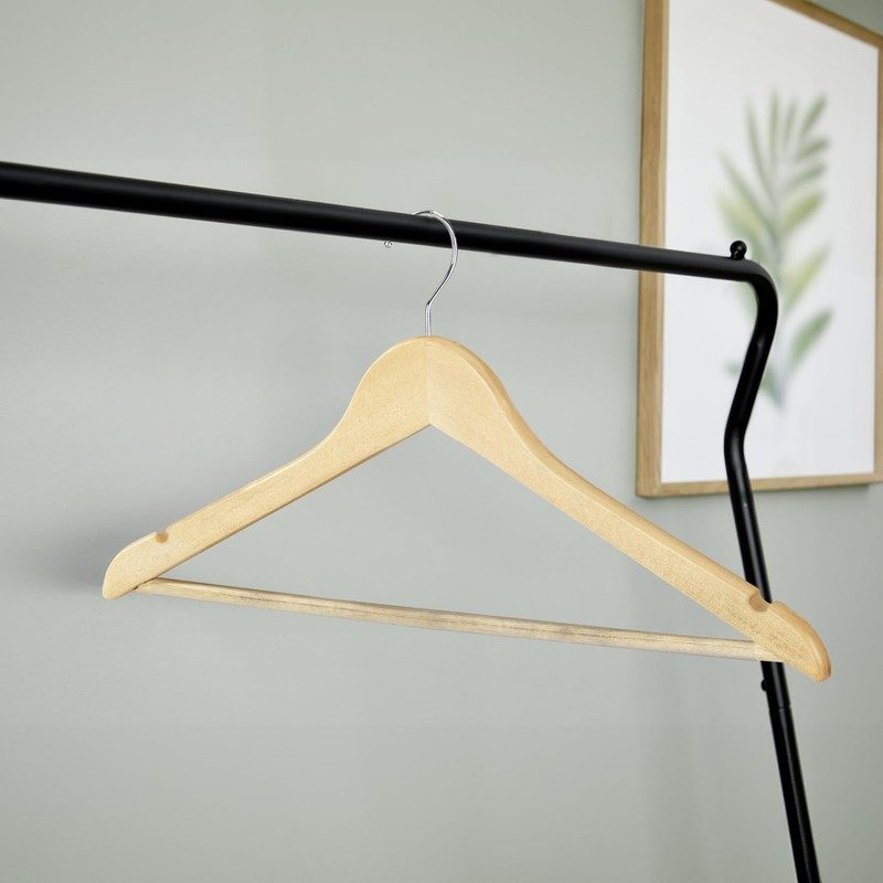 Wenko - 17219008100 - Eco Coat Hanger - Natural Beech