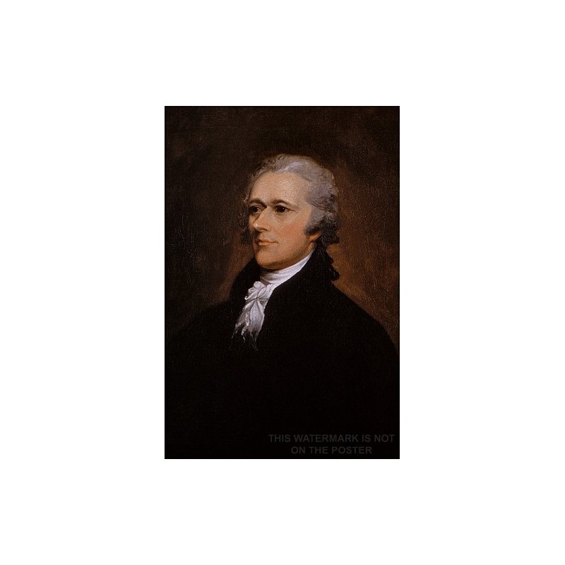 History Galore 24"x36" Gallery Poster, Alexander Hamilton portrait by John