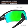 Alphax Emerald Green Polarized Replacement Lenses for Oakley Radar Path/Radar